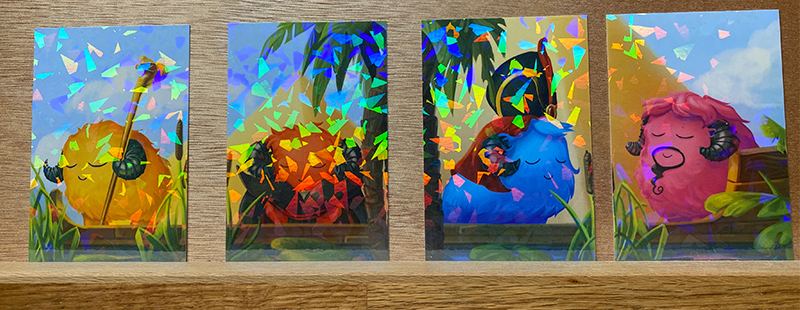 And with holographic foil